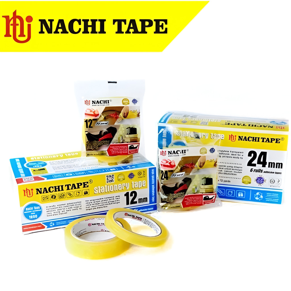 

Isolasi Tape Nachi 12 24 mm x 72 yard - Tape Selotip Isolasi Nachi 1/2 Inch & 1 Inch (1 PCS)