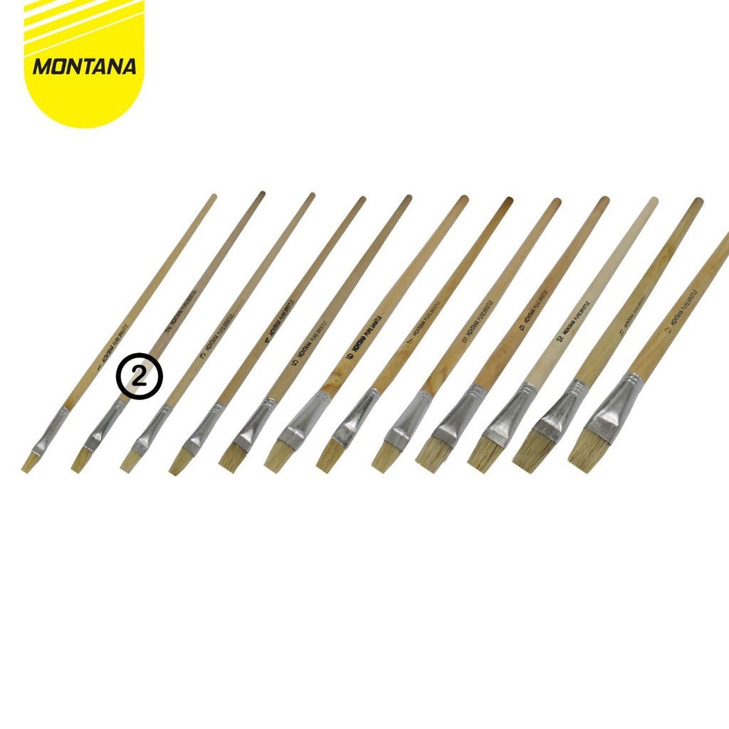

MONTANA Brush Kuas Cat Air Lukis 31.8 cm Watercolor Brush Acrylic Nylon BRW-2/Retail