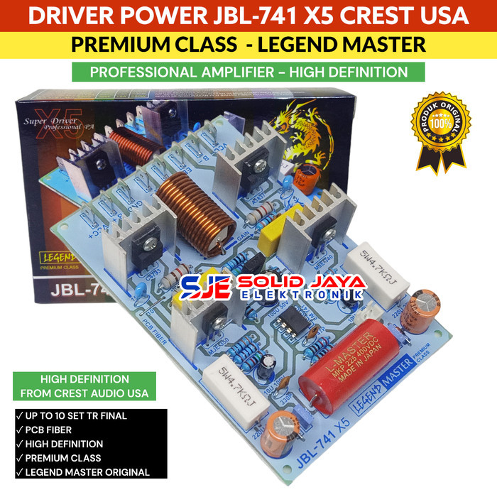 KIT SUPER DRIVER POWER AMPLIFIER JBL 741 X5 JBL-741 X5 LEGEND MASTER