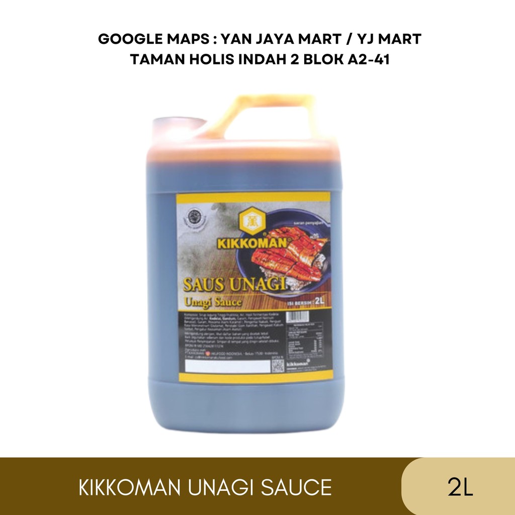 

Kikkoman Kecap Ikan / Unagi Sauce / Saus Unagi Jerigen 2 Liter