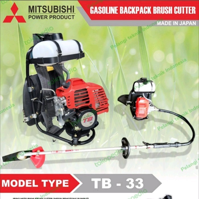 DISKON Mesin Potong Rumput Gendong Mitsubishi TB33 Made In Japan Brush Cutter