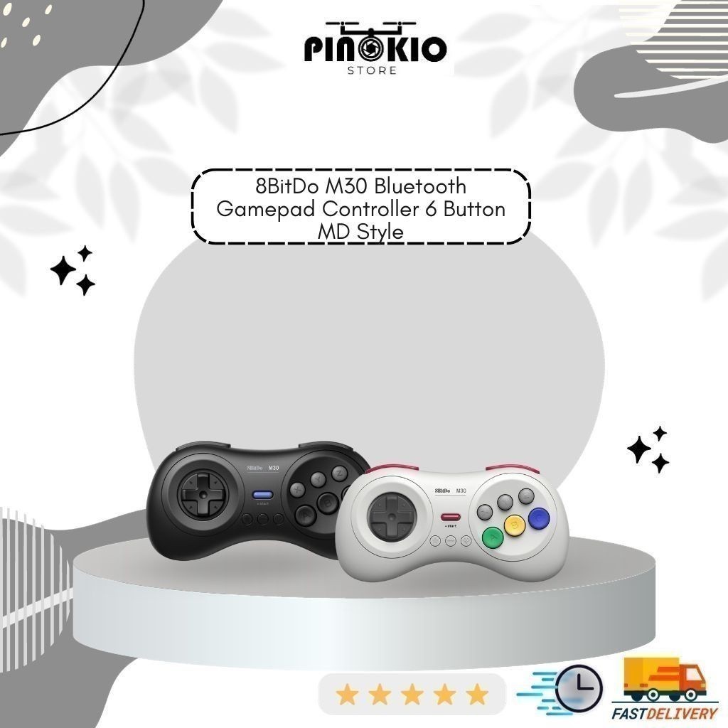 313 8BitDo M30 Bluetooth Gamepad Controller 6 Button MD Style