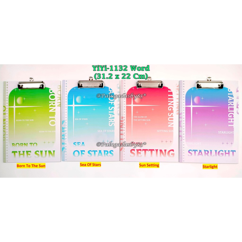 

(1 Biji) Clip Board Word 31.2 x 22 Cm / Papan Ujian Word A4 / Clipboard GXIMP YiYi-1132 Word