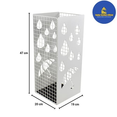 

BEST QUALITY Keranjang Kotak Penyimpanan Payung Ukuran 20x19x47cm_Putih