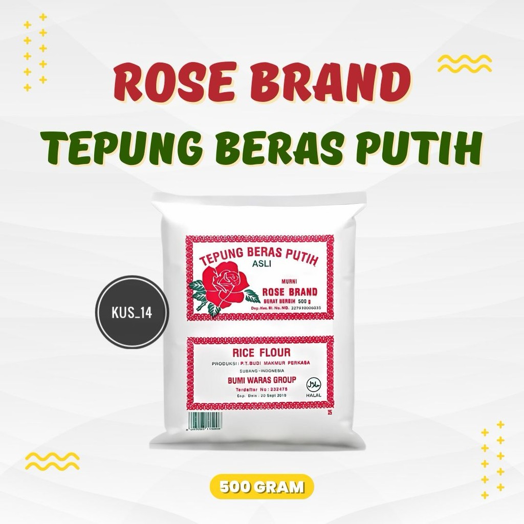 

Tepung Beras Rose Brand 500Gram - Tepung Beras Putih