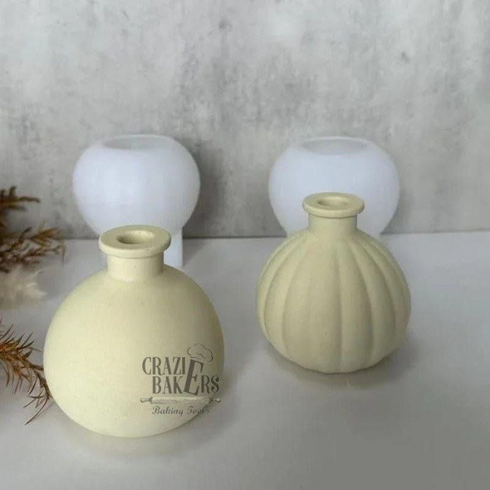 Cetakan Silikon Vas Bunga Flower Pot Vase Resin Mold