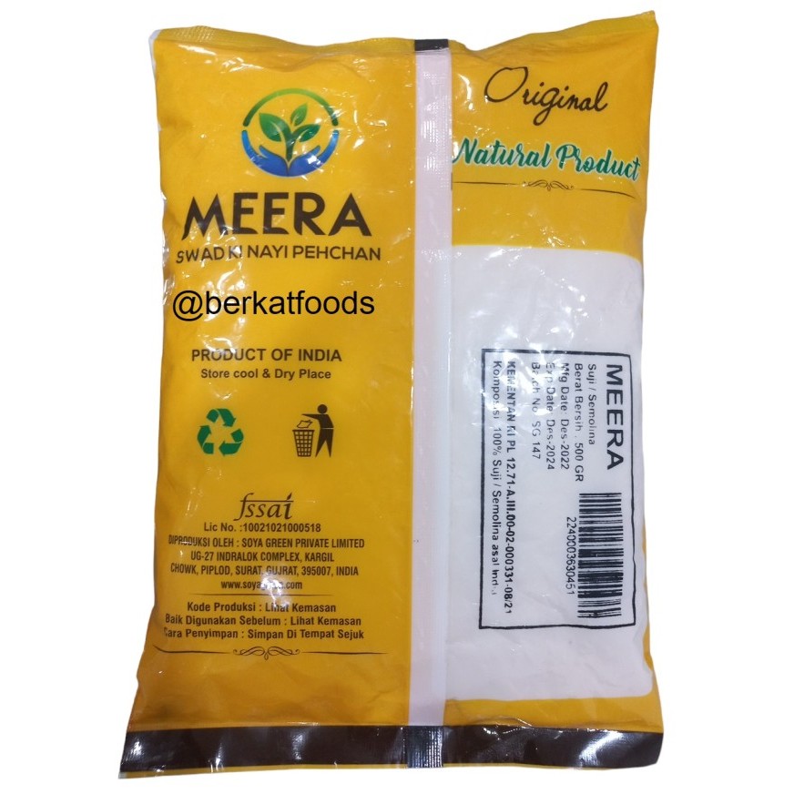 

Sooji / Suji / Tepung Semolina / Samolina Flour / Samid Meera India
