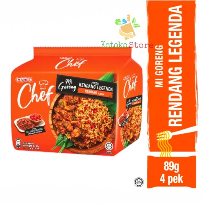 

Mamee Chef Tom Yam Thai Lontong Laksa Kari Ayam Pedas Shitake / Mie Instant Mamee Chef 1 Pack - Ayam Shitake