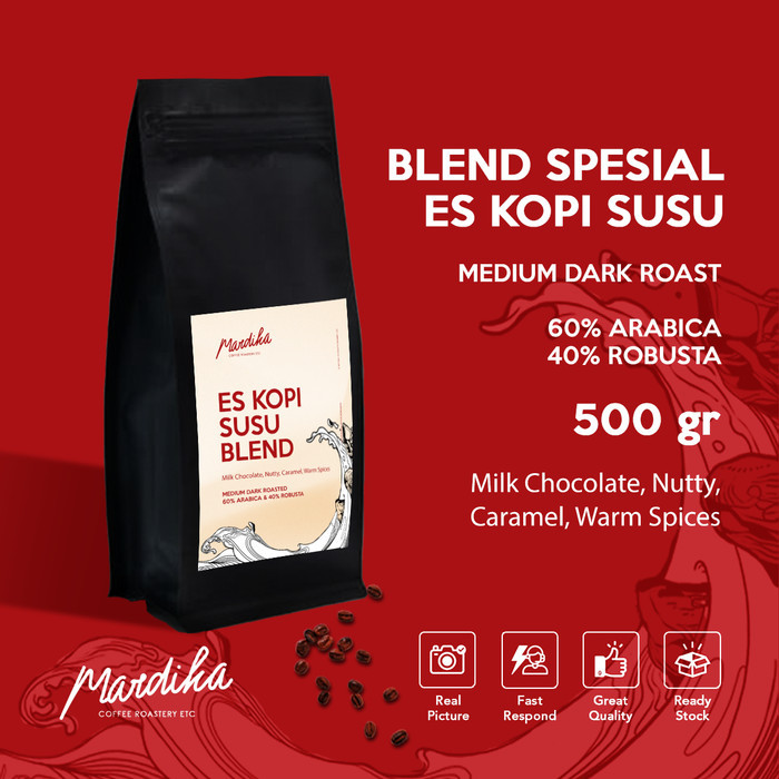 

ES KOPI SUSU BLEND 200GR & 500GR - Mardika Coffee - 200 gram, Biji/Beans