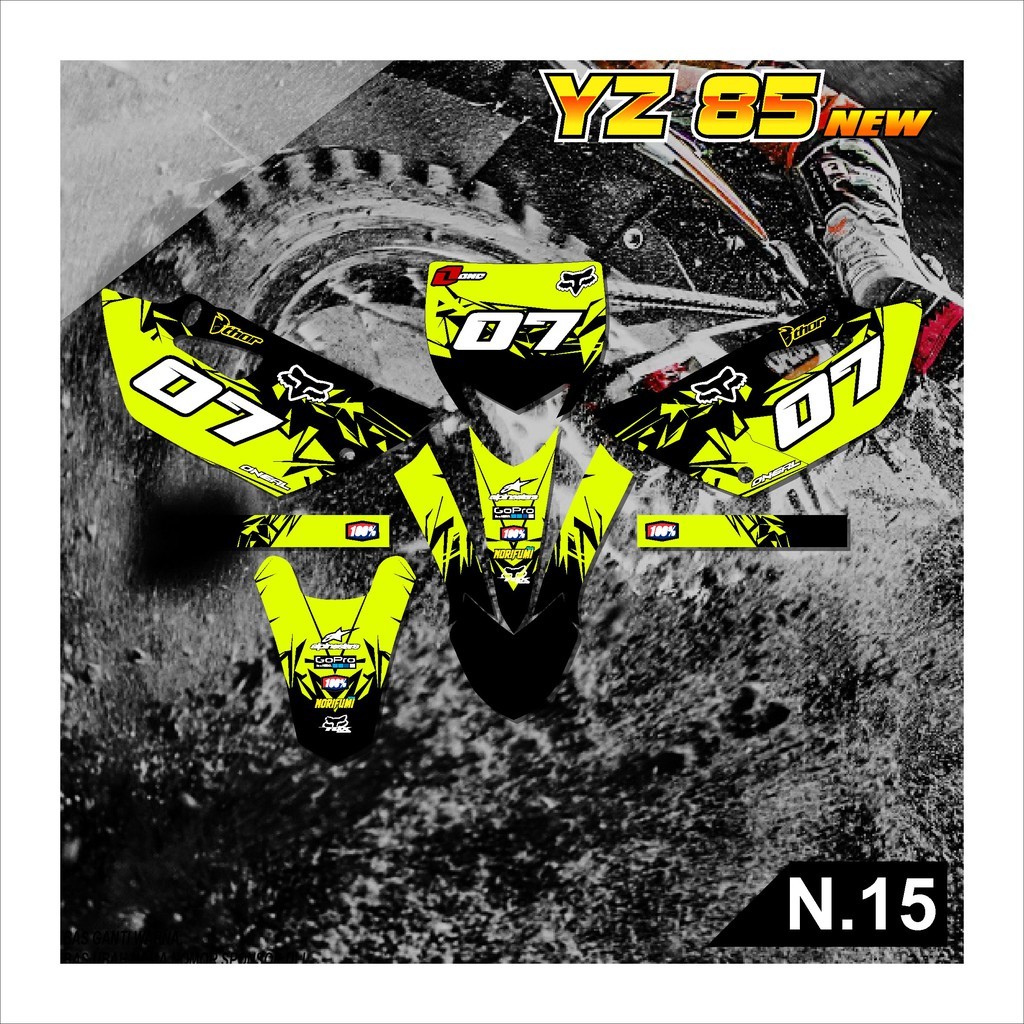 Sticker Striping Variasi Decal YZ 85 Motif Racing Terbaru