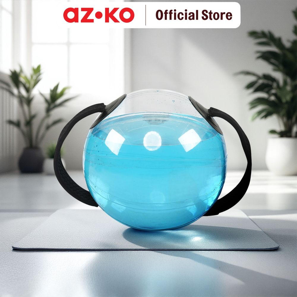 AZKO Kinetic 15 Kg Aqua Power Ball Barbel Alat Fitness Alat Gym Peralatan Angkat Beban