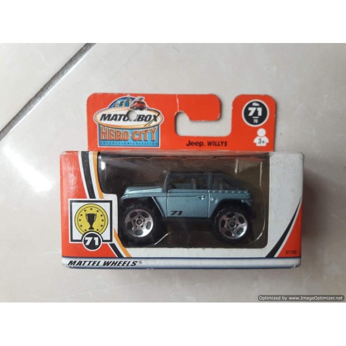 DIECAST MATCHBOX - JEEP WILLYS CONCEPT  DIECAST MATCHBOX HERO CITY - RARE