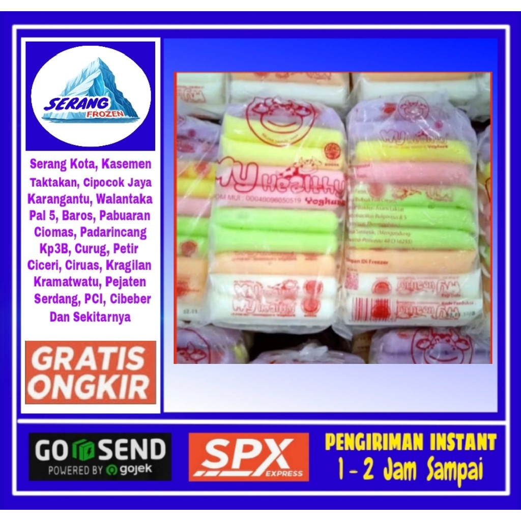

Yogurt MY Healty isi 30s, Es yoget Serang Frozen