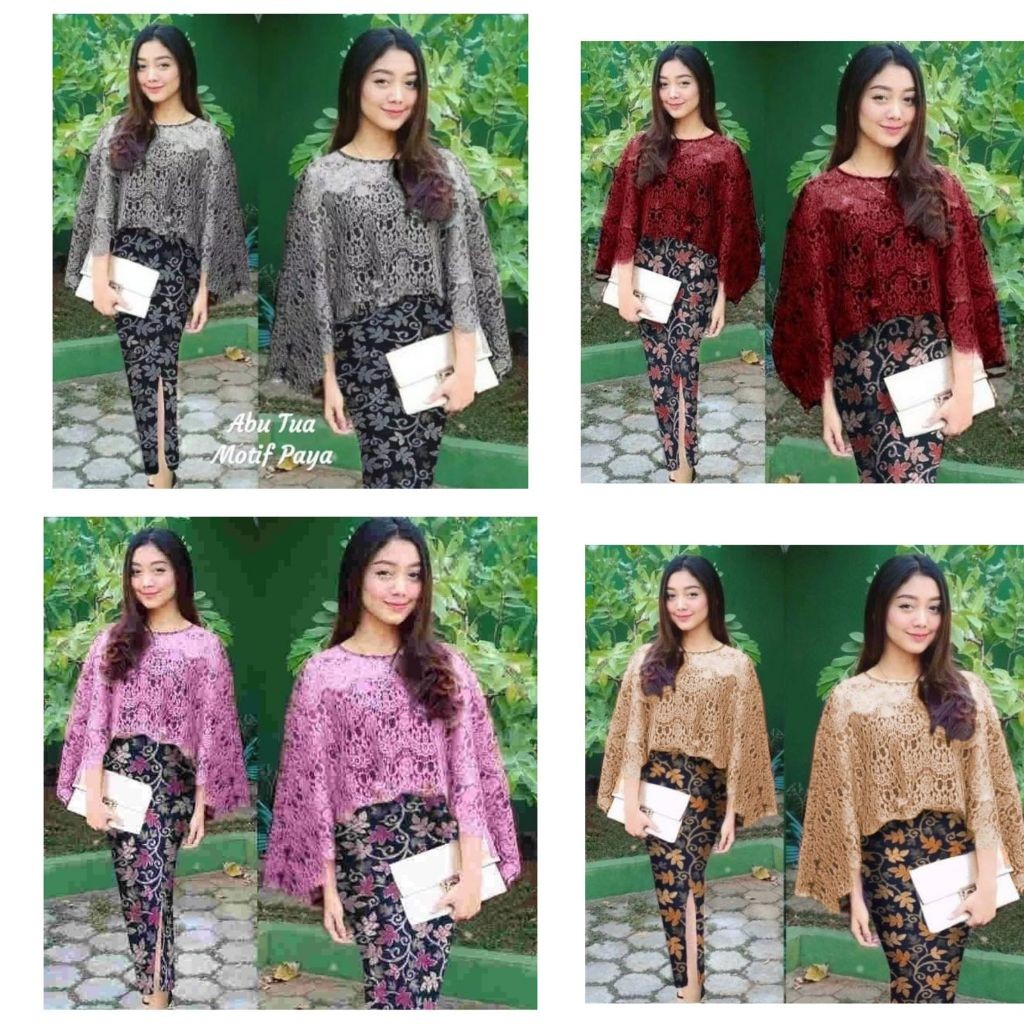 Kebaya Kutu Baru Modern Rok Panjang Setelan Baju Adat Jawa Bali Jogja Sunda Betawi Melayu Kebaya Cap