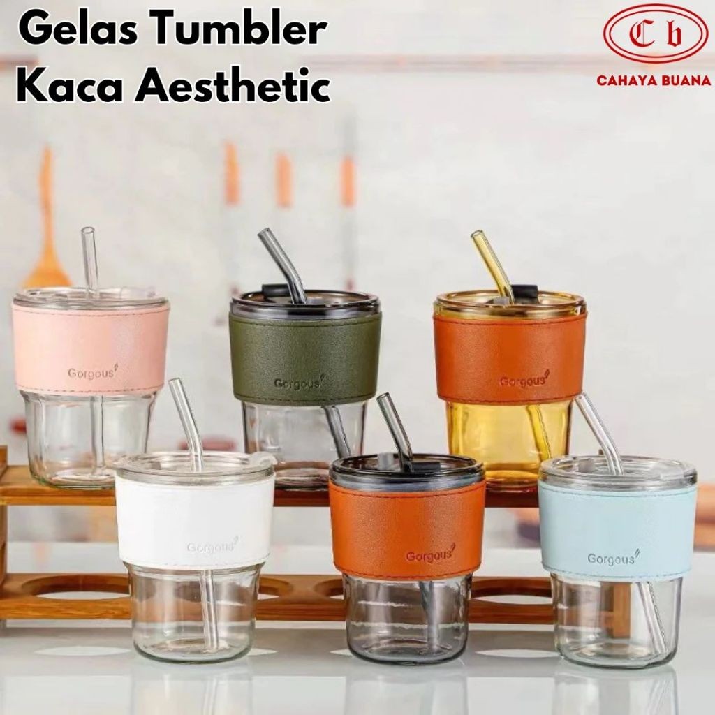 Gelas Kaca Mug Estetik Gorgous - Tumbler Estetik uk 13