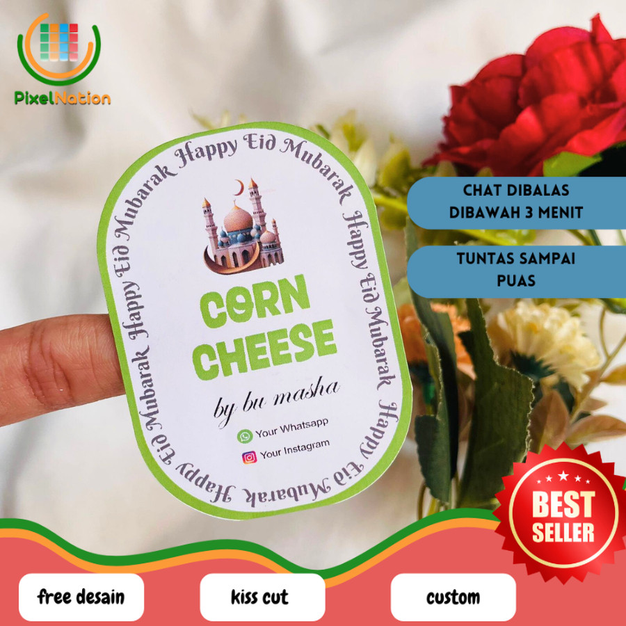 

PiNat STIKER OVAL / STIKER KUE / STIKER MAKANAN / LABEL KUE KERING / LABEL MAKANAN / LABEL TOPLES