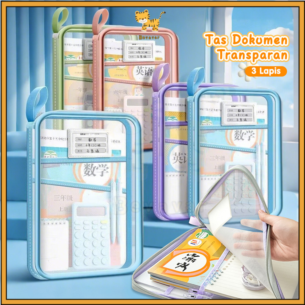 

ID Bevavar Tas Penyimpanan Dokumen Pouch kertas tes File Folder Document Bag