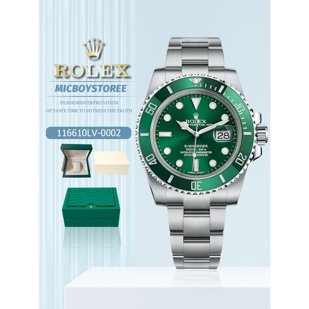 [Rolex 100% Asli] Rolex Submariner 116610LV-0002 JAM TANGAN PRIA ROLEX GMT-Master Ll Automatic Mecha