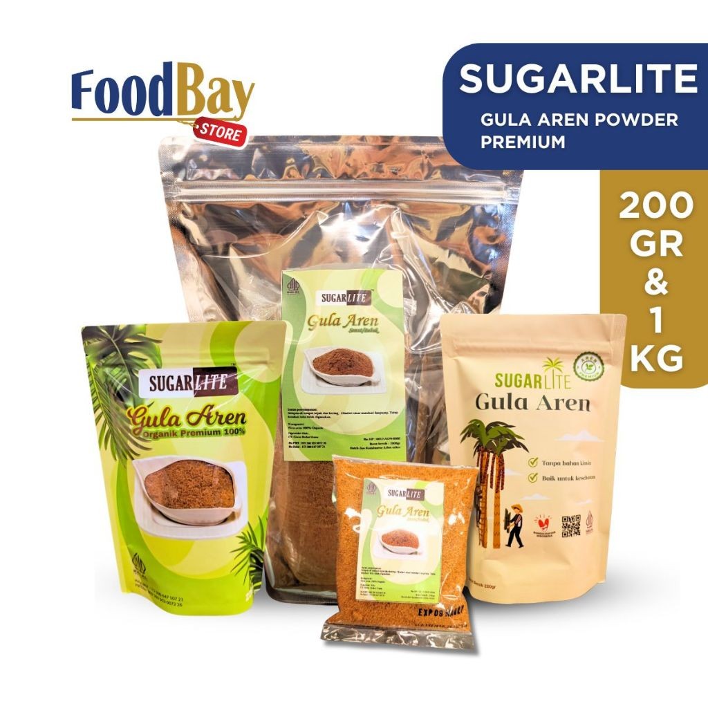 

SUGARLITE Palm Sugar Powder Beorganik / Gula Aren Bubuk Organik 200gr