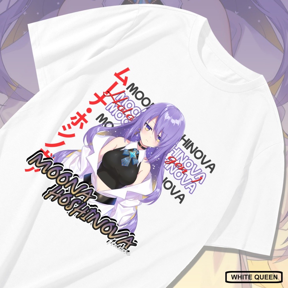 KAOS MOONA HOSHINOVA HOLOLIVE - KAOS DISTRO PRIA & WANITA ANIME & GAME DESIGN VTUBER MOONA HOSHINOVA