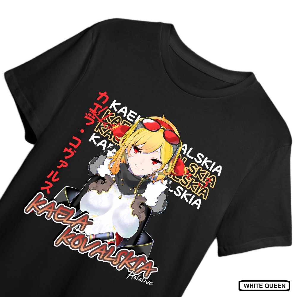 KAOS KAELA KOVALSKIA HOLOLIVE -  KAOS DISTRO PRIA & WANITA ANIME & GAME DESIGN VTUBER KAELA KOVALSKI