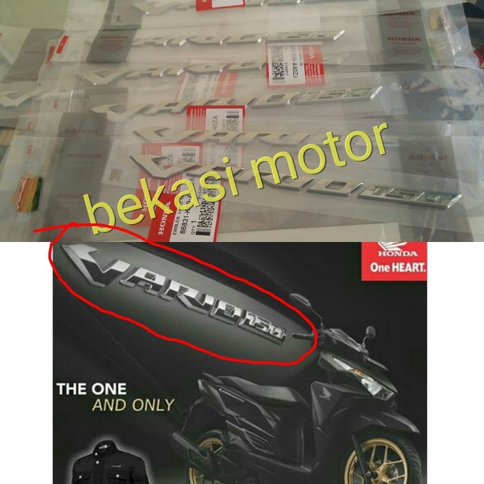 emblem honda new vario 150 original sepasang