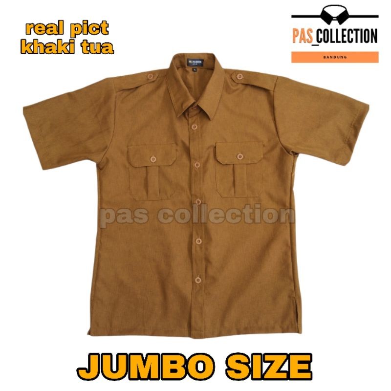 [BISA COD] Atasan Seragam PNS Pria Pemda PDH Baju Kerja Size JUMBO