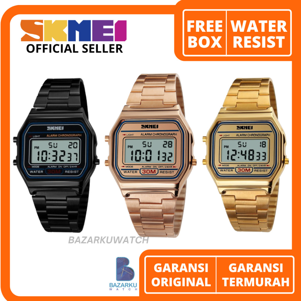 [BELI SEKARANG] Jam Tangan Pria Skmei 1123  Jam Tangan Skmei Jam Tangan Rantai Pria Jam Tangan Cowok
