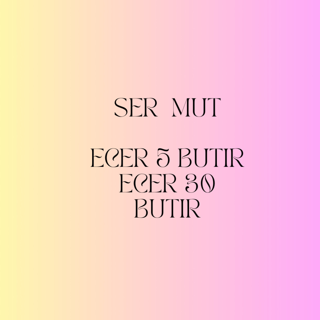 

JUAL ECER SER)))UM WA JA 4 5 BUTIR 30 BUTIR