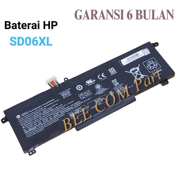 Baterai HP Omen 15 15-Ek0003NA 15-Ek1035TX 15-Ek0025TX ( SD06XL ) -BEE