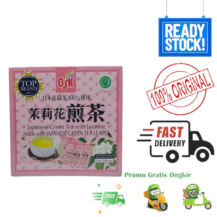 

OSK Japanese Green Tea with Jasmine Teh Hijau Jepang melati isi 50