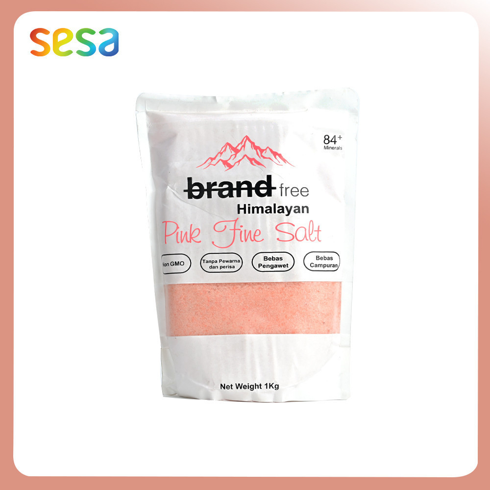 

BRANDFREE Pink Fine Himalayan Salt 1kg - Garam Halus