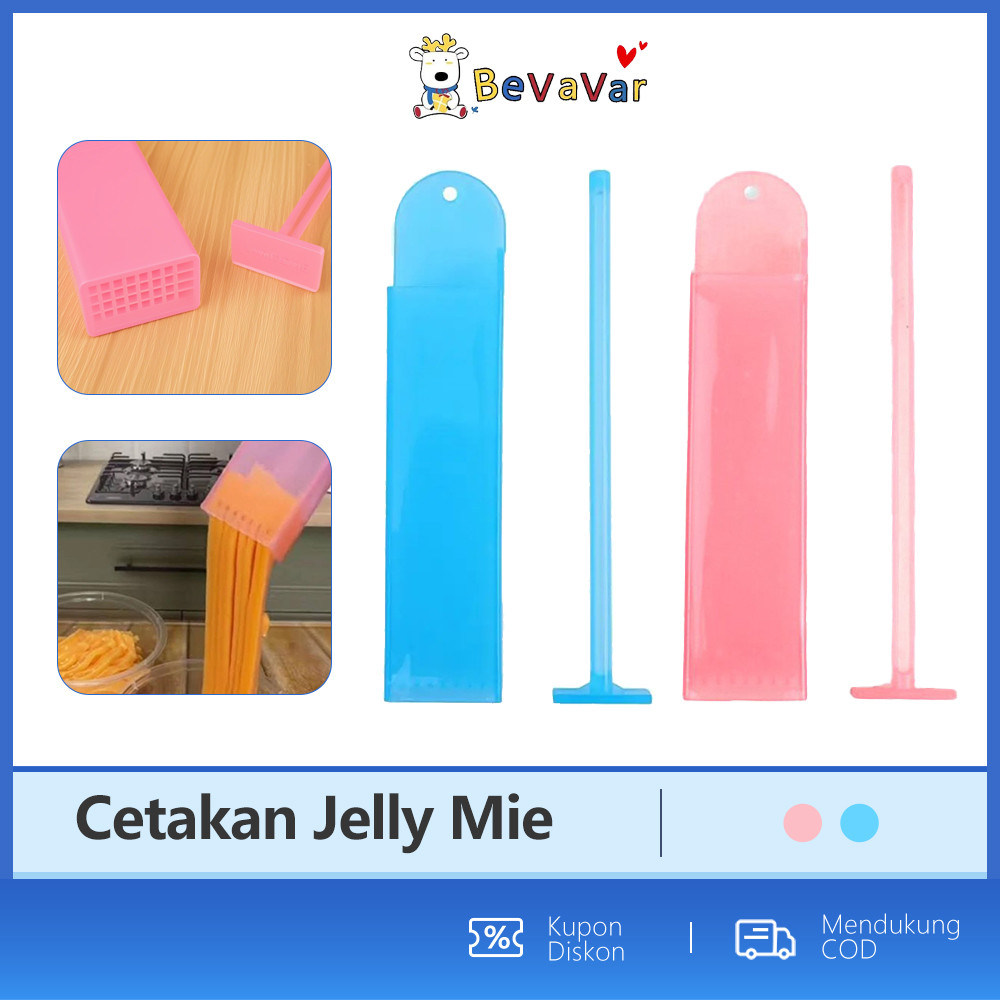 ​​BEVAVAR​​ Cetakan Jelly Mie Bentuk Mie Plastik ​Alat Pemotong Puding​​