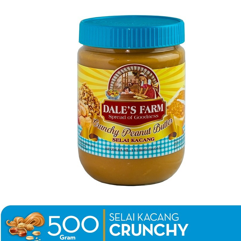 

Dale’s Farm Crunchy Peanut Butter 500 Gr Botol 500Gr
