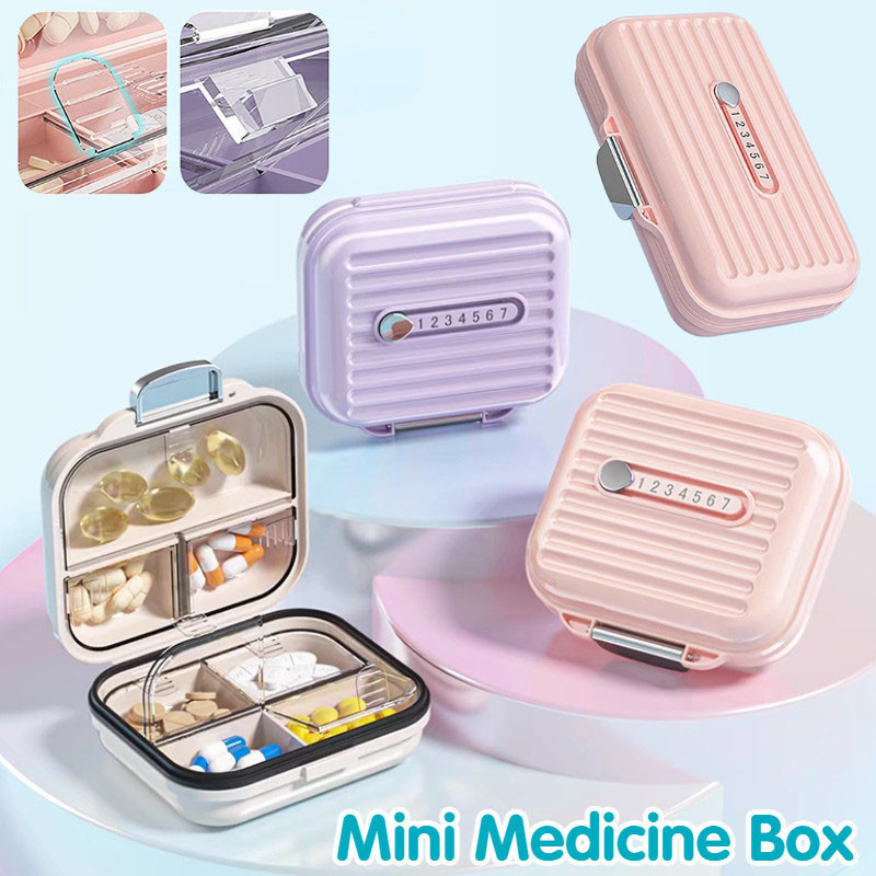 [Pengiriman 24 Jam] S/M 7 Sekat Kotak Obat Travel 7 Hari Kotak Pil Mingguan Mini Medicine Box