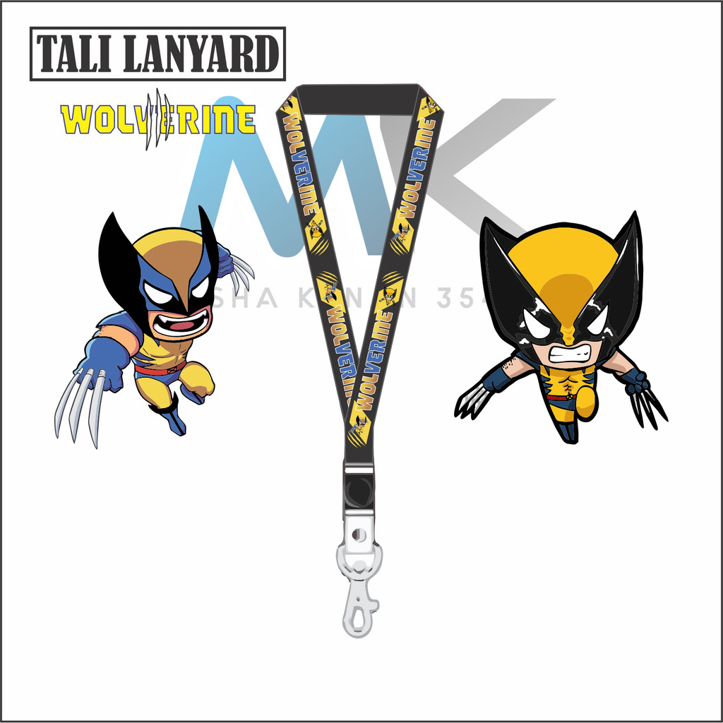 

TALI LANYARD WOLVERINE - LOGO MARVEL WOLVERINE CHIBI X-MEN - TALI ID CARD GANTUNGAN KUNCI GANTUNGAN FLASHDISK GANTUNGAN NAMETAG TALI LANYARD BEST SELLER COD