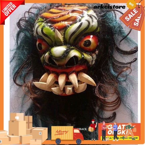 ARK mainan anak topeng Buto gedruk  barongan
