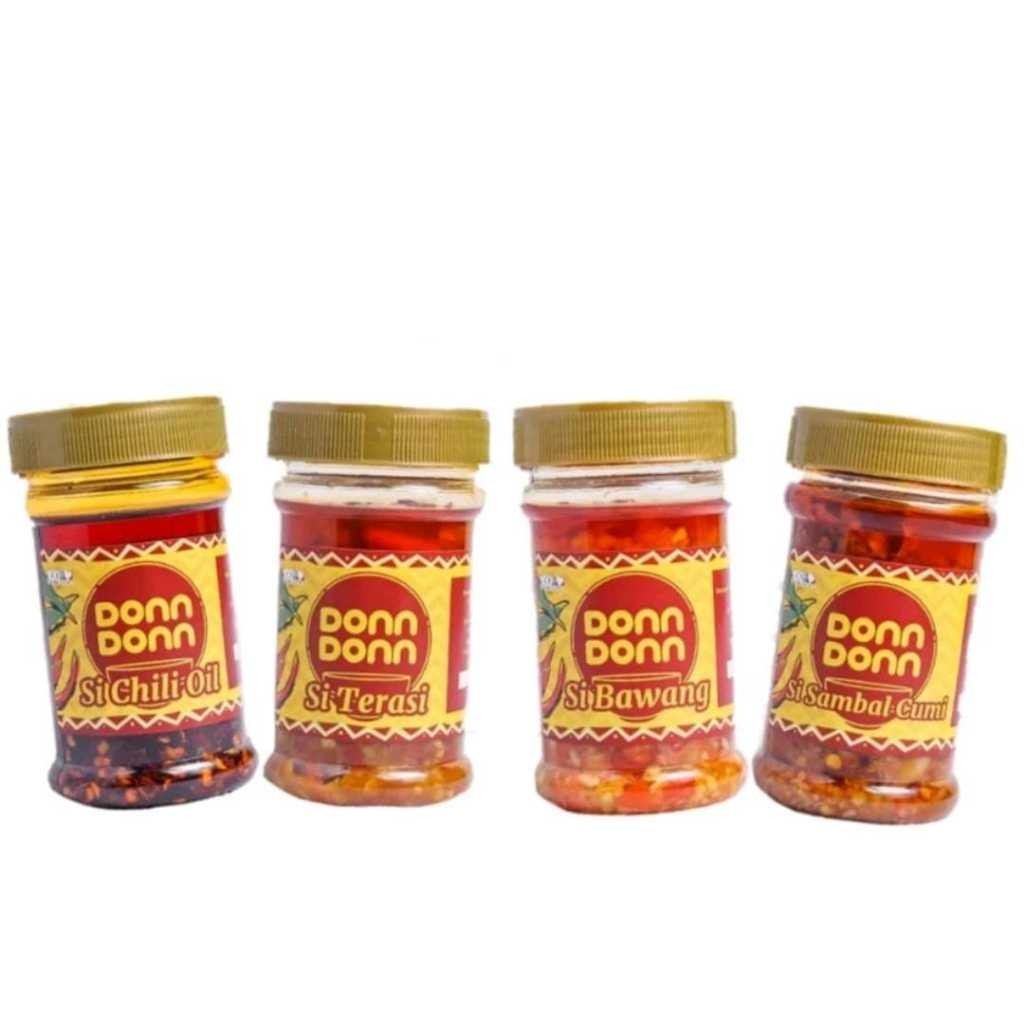 

DON DON -Sambal Chili Oil / Sambal Bawang / Sambal Terasi / Cumi - Halal 100 ML