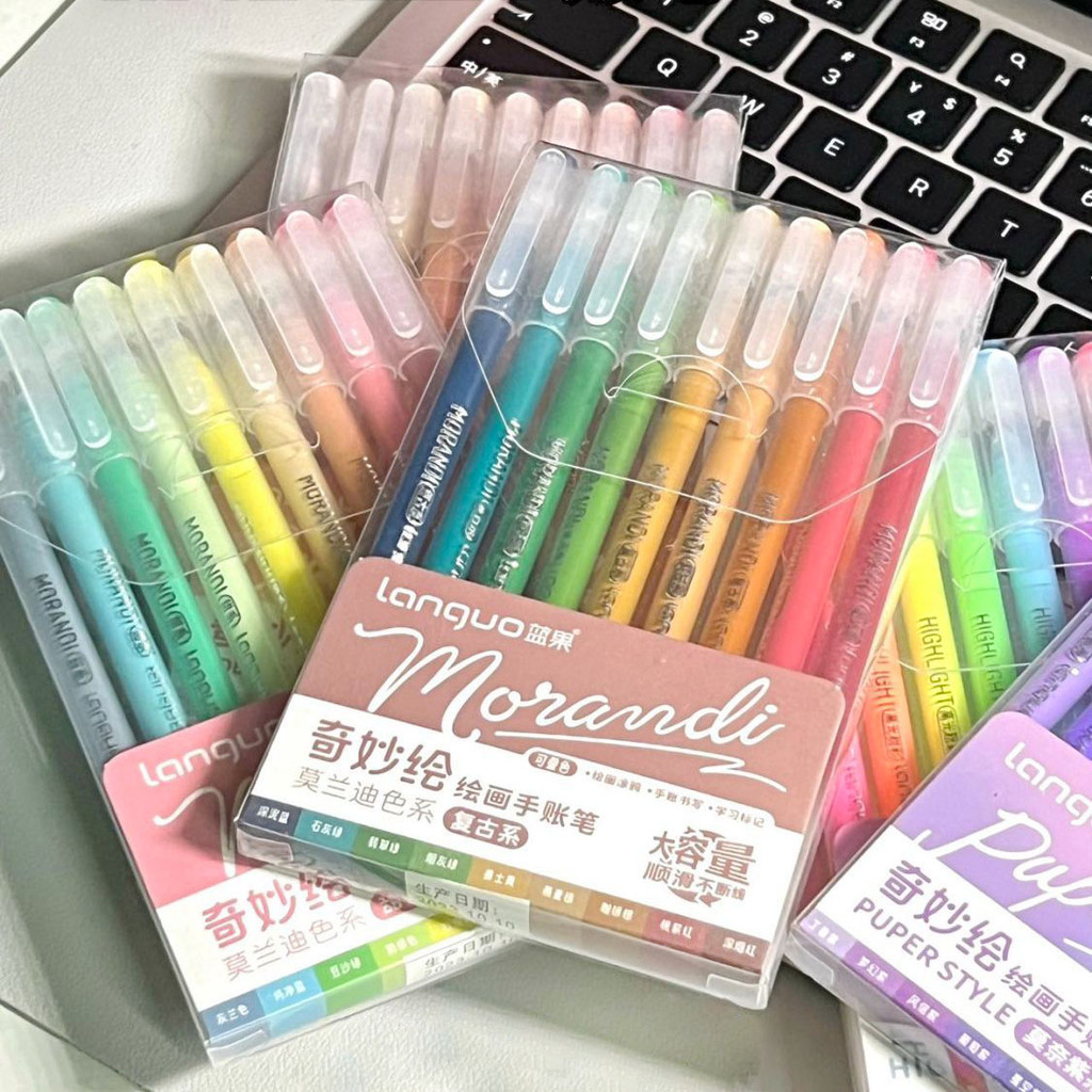 

Winzige 117 warna pulpen aesthetic pena pulpen gel morandi pastel retro color gel pen drawing pen doodle pulpen jurnal marker pen alat tulis stationery korea art supplies pink school stuff perlengkapan sekolah