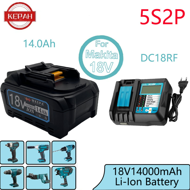 5S2P 14000mAh 21700 original makita18V BL1830 lithium-ion rechargeable power tool battery 21V BL1860