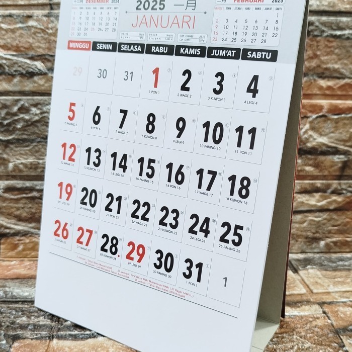 

Kalender Meja KERJA Khusus Penanggalan (tanpa gambar) model tinggi tahun 2025