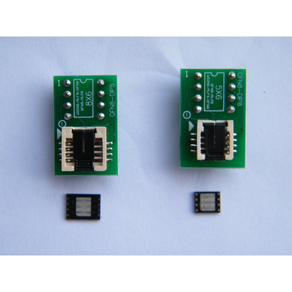 

NEW Arrival QFN8 /WSON8/MLF8/MLP8/DFN8 TO DIP8 Universal 2-in-1 Socket/Adapter for Both 6*5MM and 8*6MM Chip Original