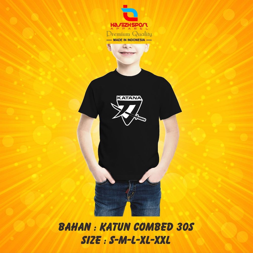 KAOS BAJU ANAK KATANA BAHAN PREMIUM