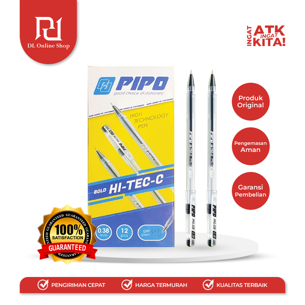

PIPO PULPEN HI-TEC-C 0.38mm (1LSN/ 12PCS)