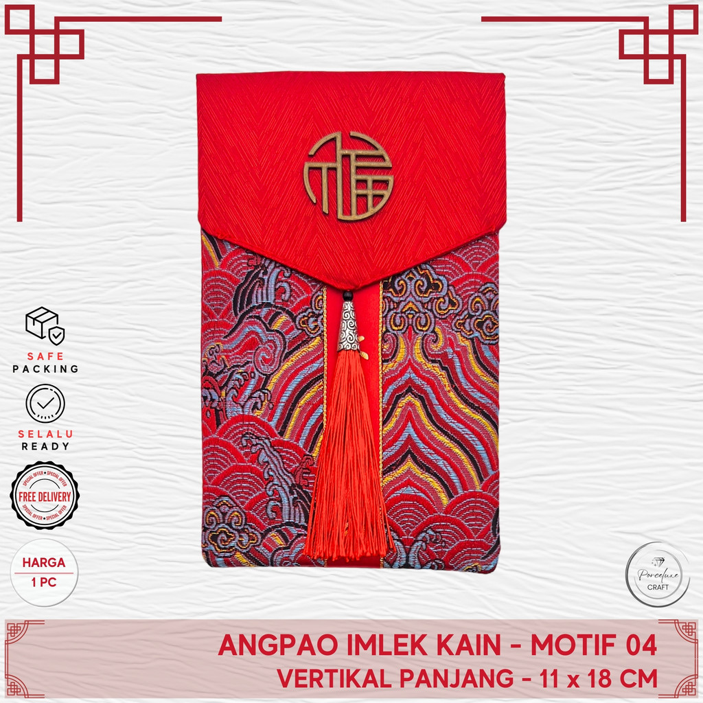 

Dompet Angpao Angpau Kain Cheongsam Imlek Sincia Chinese New Year CNY Sangjit Panjang– AK12