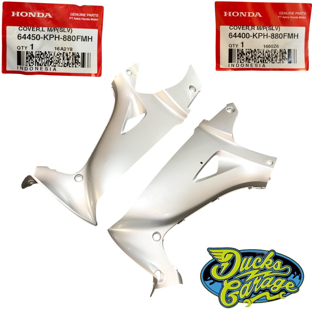 64450-KPH-880FMH 64400-KPH-880FMH Cover Sayap Dalam Honda Karisma 125 D X Original Silver