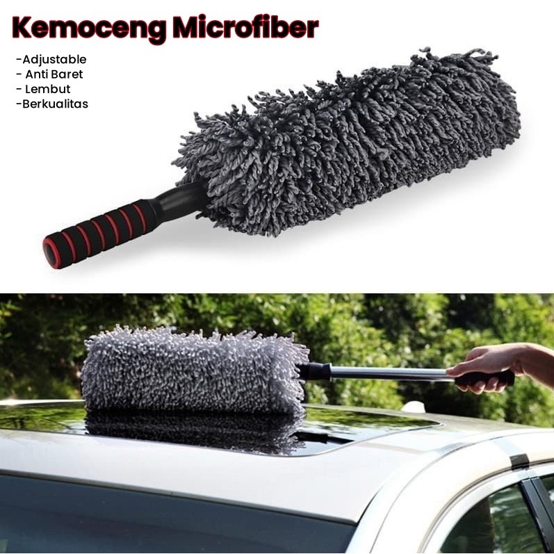 Kemoceng Mobil Premium/ Kemoceng Microfiber Tebal Scalable/Kemoceng Microfiber Tebal Scalable Pember