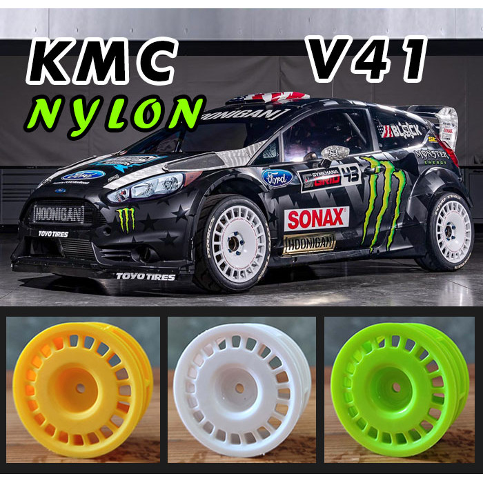 KMC Velg Nylon V41 Skala 1:10 1:12 for RC Rally Drift HSP FS ZD VRX LC Tamiya Carten WL Toys