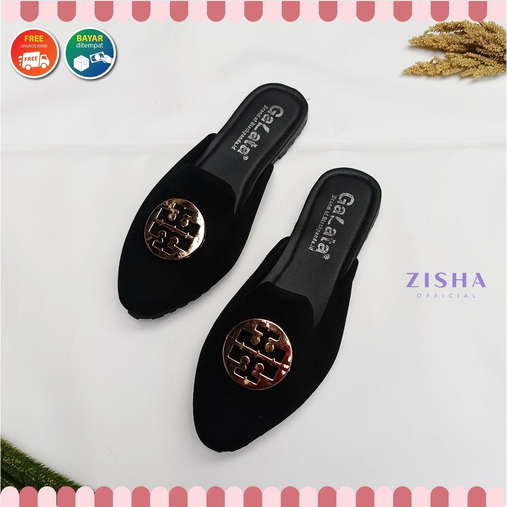 ONRAINMISE -  Black Panda Flat Shoes / Sepatu Black Panda / Sepatu Wanita / Black Panda Lake Bustong