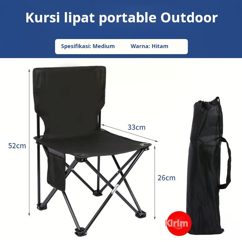 Kursi Lipat outdoor portable Kursi Camping Bangku Gunung / Kursi Lipat Outdoor Portable Kursi